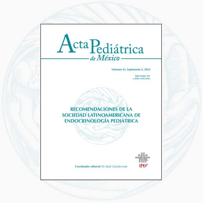 Portada de Acta Pediátrica de México con recomendaciones de SLEP en endocrinología pediátrica.